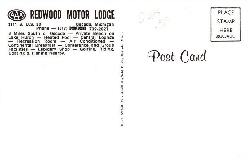 Rodeway Inn (Camp INN Lodge, Redwood Motor Lodge) - Old Postcard